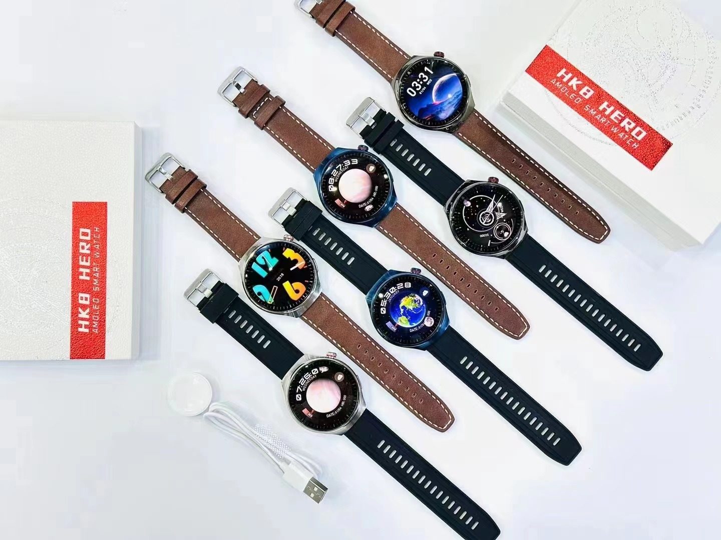 HK8 HERO AMOLED SMART WATCH